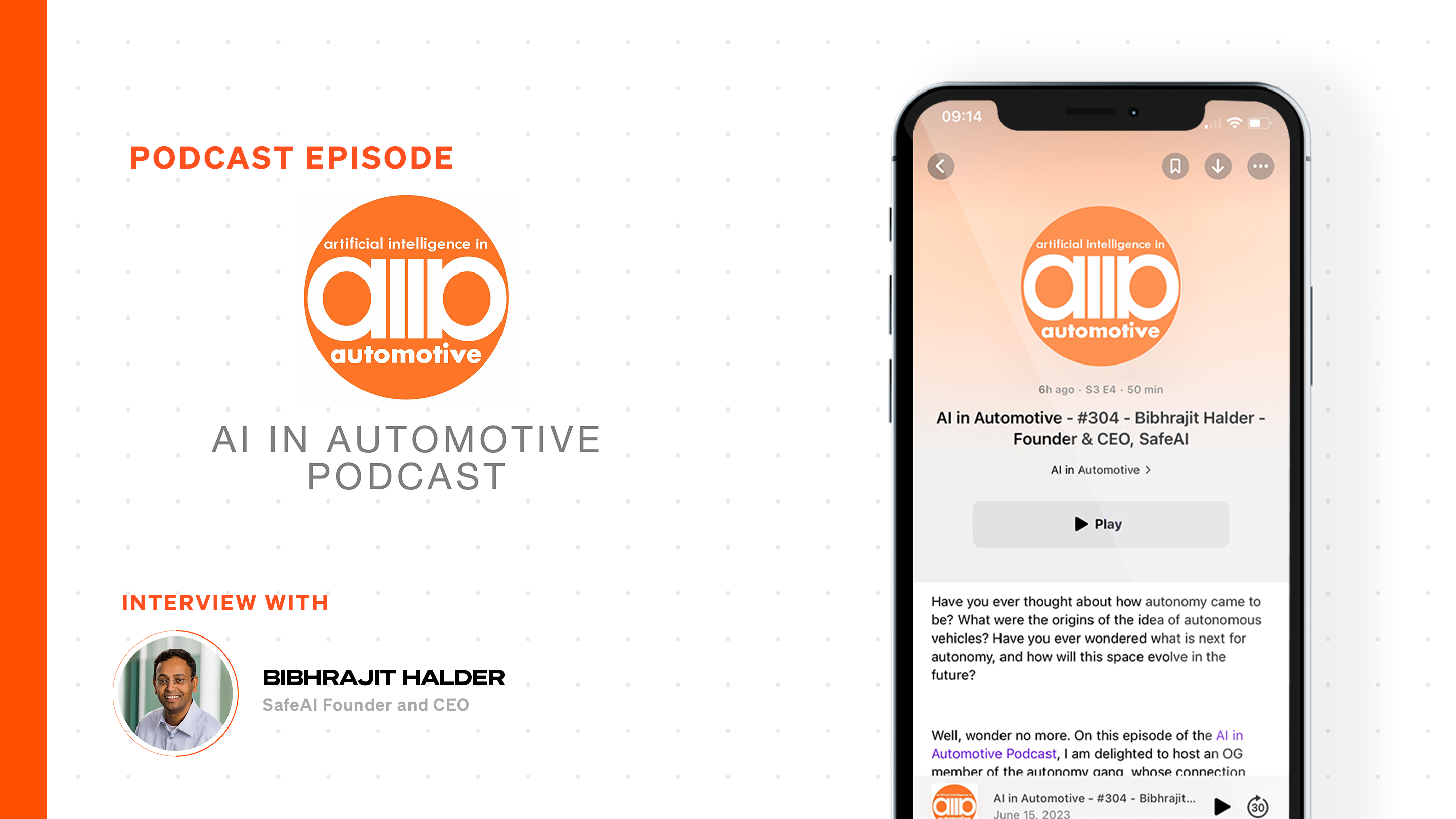 Bibhrajit Halder on AI in Automotive Podcast