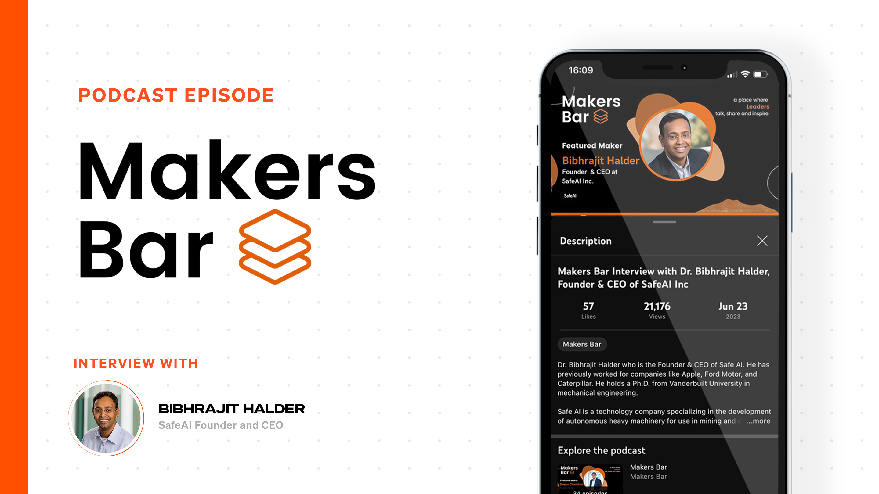 Makers Bar Interview with Dr. Bibhrajit Halder, Founder & CEO of SafeAI Inc