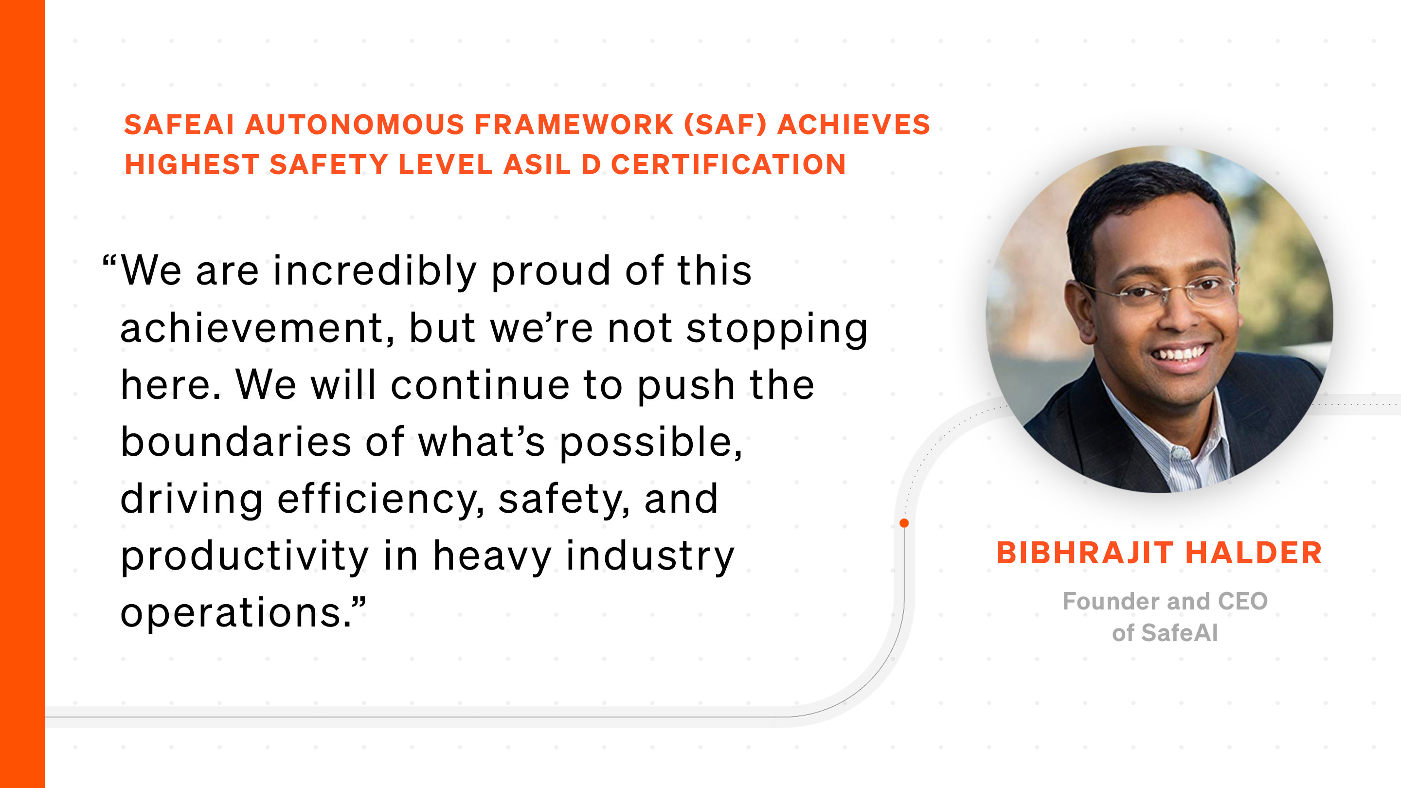 SafeAI Autonomous Framework (SAF), An Operating System Specially Designed for Heavy Industry, Achieves Highest Safety Level ASIL D Certification