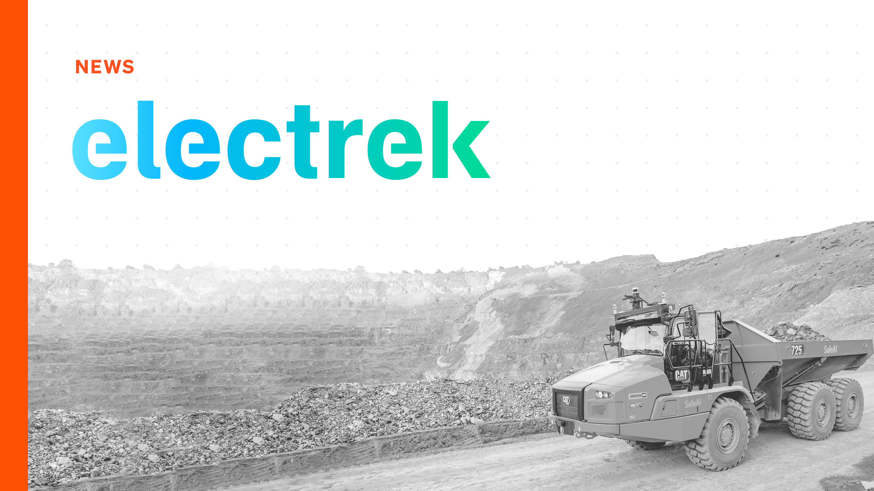 SafeAI builds first-ever electric, autonomous Caterpillar haul truck conversion