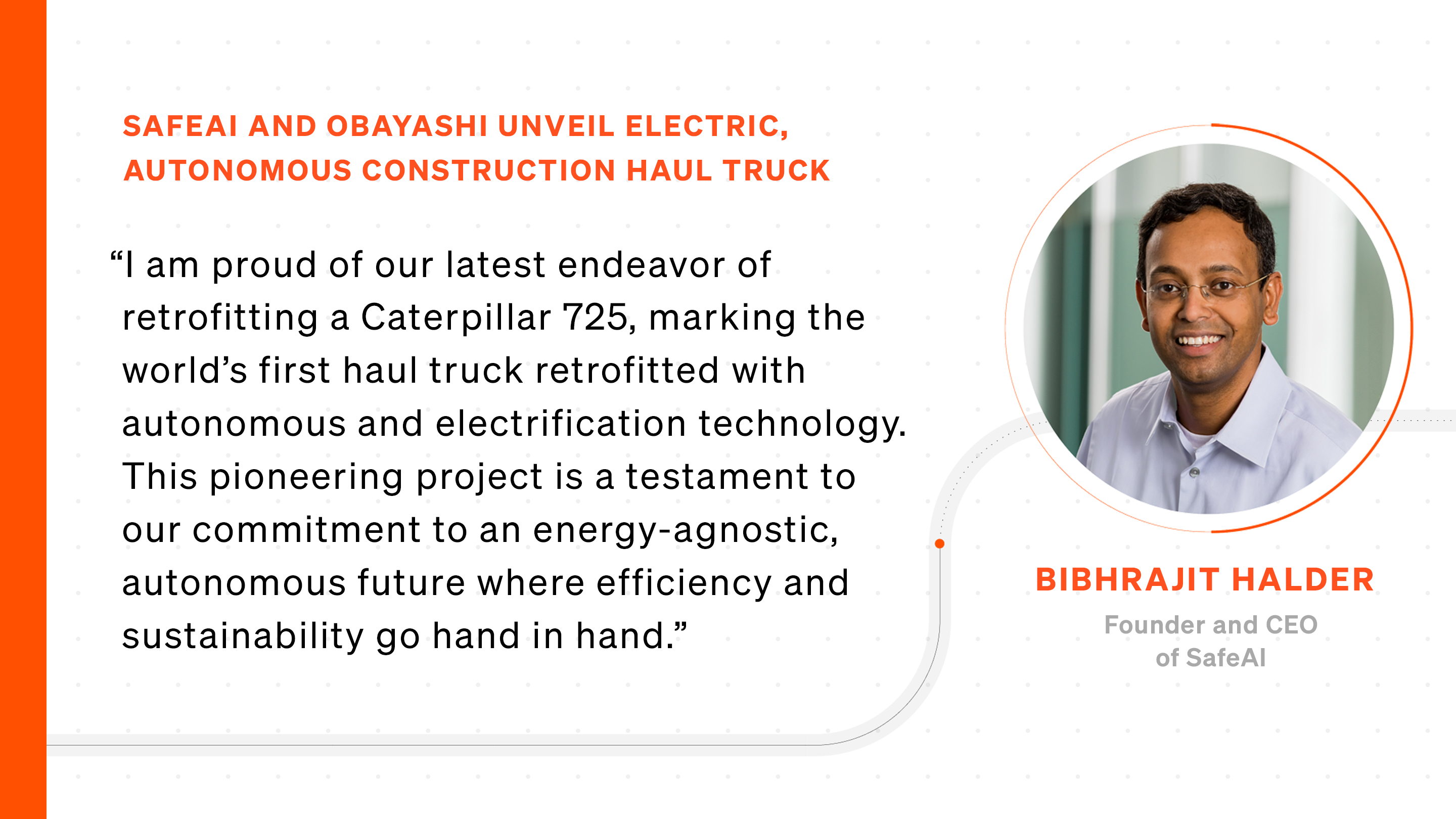 SafeAI and Obayashi Unveil Electric, Autonomous Construction Haul Truck