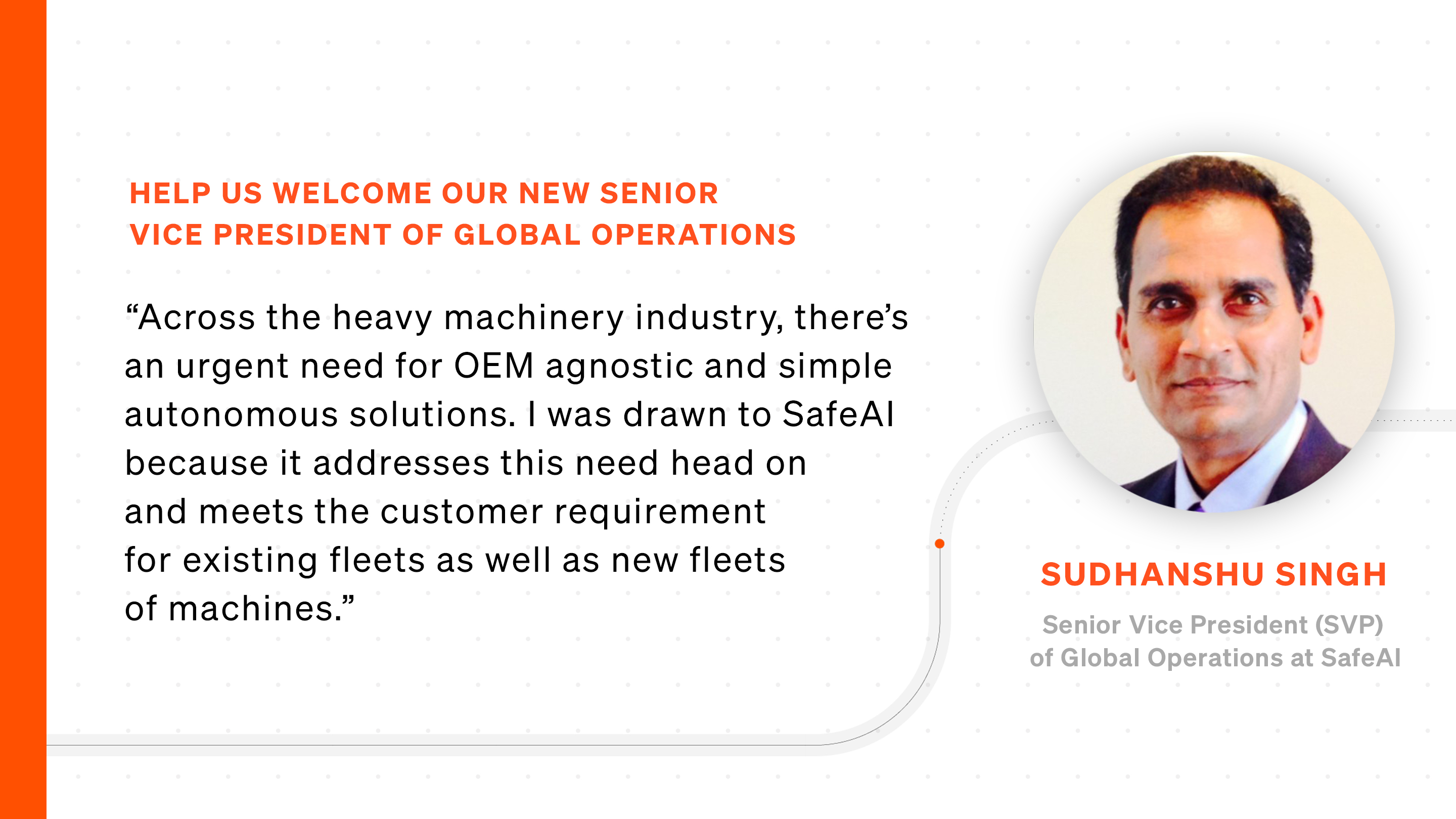 SafeAI Welcomes Senior Vice President of Global Operations