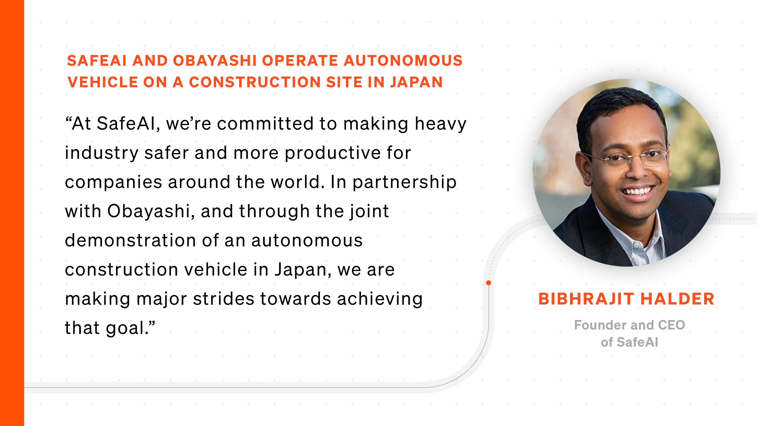 SafeAI and Obayashi Operate Autonomous Vehicle on a Construction Site in Japan