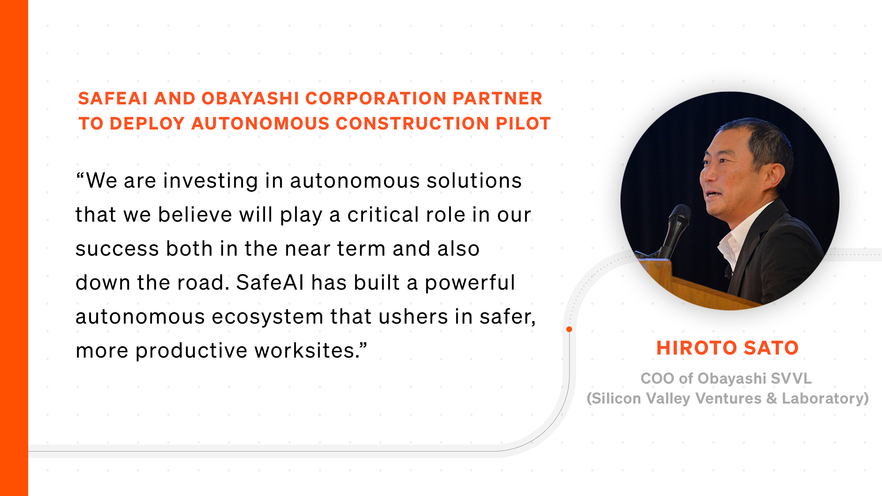 SafeAI and Obayashi Corporation Partner to Deploy Autonomous Construction Pilot