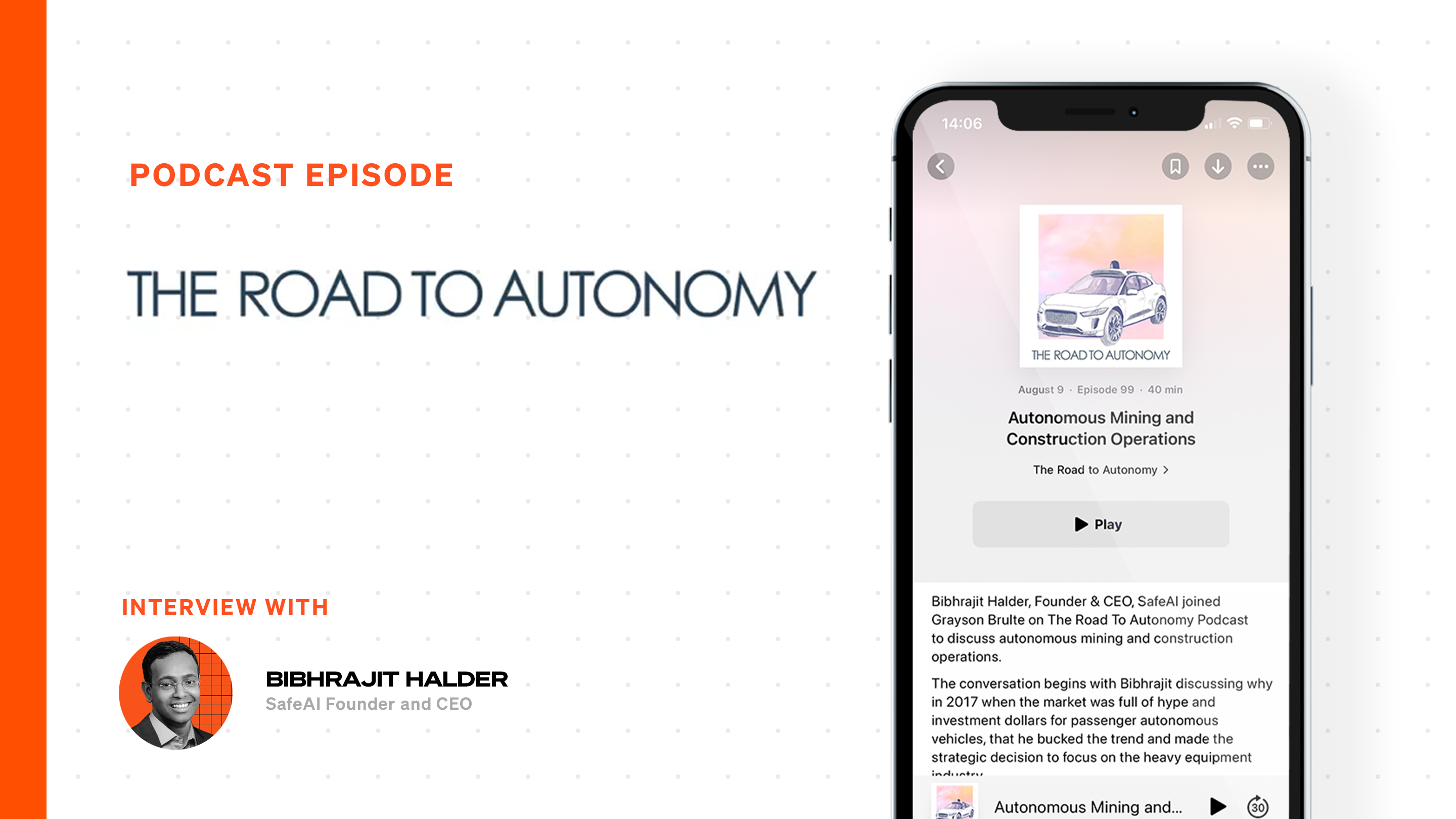 Autonomous Mining and Construction Operations on The Road To Autonomy Podcast